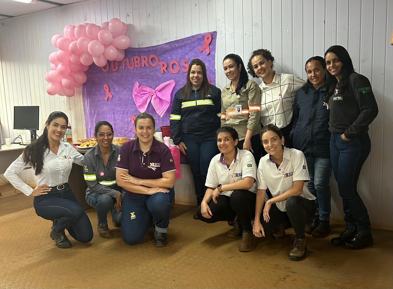 Outubro Rosa: celebrando a força feminina na mineração